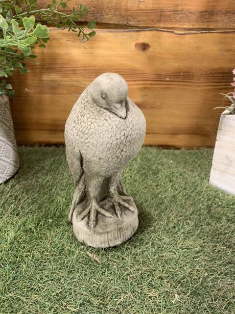 Stone Garden Bird Dove Pigeon Animal Statue Ornament - image 1