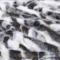Gray Tibetan Fox Faux Fur Throw Blanket, Soft Plush Bedspread - thumbnail 2