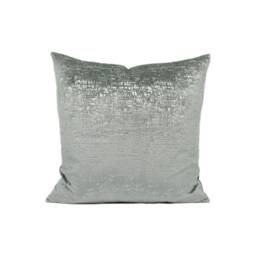 Chic Plush Silver Grey Velvet Cushion Cover - Handmade Throw Pillow Modern Designer Home D??cor - thumbnail 2