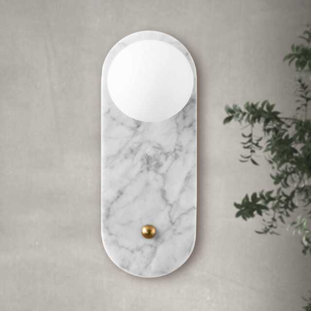Marble - Marble Wall Sconce Mid Century Modern Vanity Light - image 1