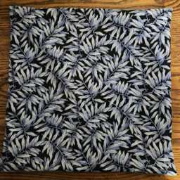 Blue Gray Ferns Pillow Cover, 14 X Decorative Cover - thumbnail 2