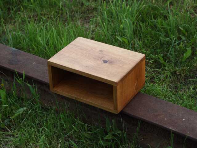 Hanging Bedside Table, Oak Decorative Wormwood New - image 1