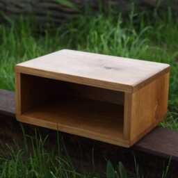 Hanging Bedside Table, Oak Decorative Wormwood New - thumbnail 4