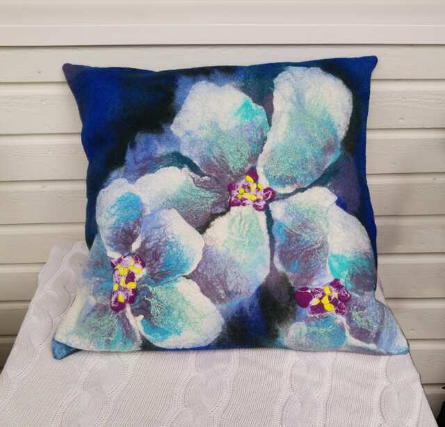 Wool Felted Decorative Pillow Cover