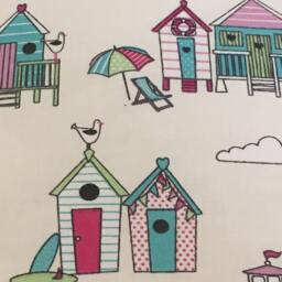 Beach Hut Cushion Covers - Set Of 2 Nautical Print, 16 - thumbnail 2