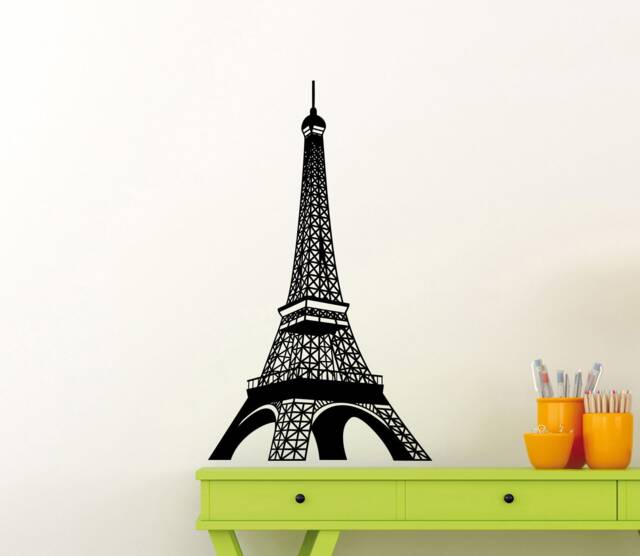 Eiffel Tower Wall Decal Vinyl Sticker French City Paris Home Europe France Art Living Room Bedroom Tour Travel Decor Sign Mural 4Hmy - image 1