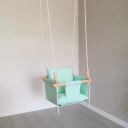 Waterproof Baby Swing Cozy Toddler Garden Swing With Pillows - thumbnail 2