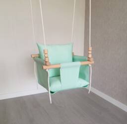 Waterproof Baby Swing Cozy Toddler Garden Swing With Pillows - thumbnail 1