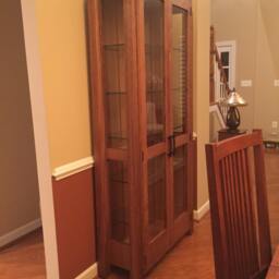 Mission Oak China Cabinet - thumbnail 2