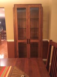 Mission Oak China Cabinet