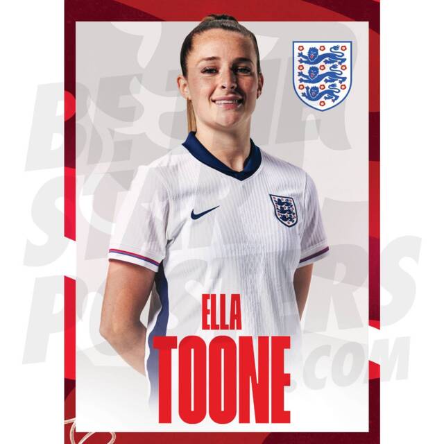 Lionesses Toone 24/25 Home Headshot Poster - Officially Licensed Product A4/A3 Framed Options Wall Decor - image 1