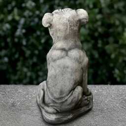 Massive Pitbull Statue Concrete Dog Sculpture Cement Ornament Front Door Decoration Handmade Art Garden & Home Figurine - thumbnail 4