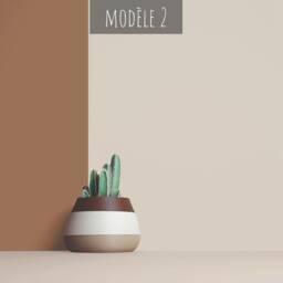 Large Wooden Indoor Plant Pots, Plant Holders Gift For Lover, Apartment Decoration Idea, Geometric Design, Minimalist & Modern Home - thumbnail 4