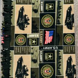 Us Army Fleece Blanket, Military Soldier Throw Blanket - thumbnail 3