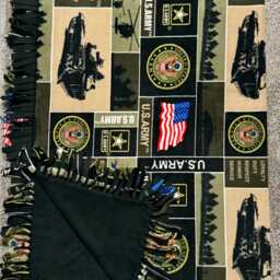 Us Army Fleece Blanket, Military Soldier Throw Blanket - thumbnail 4