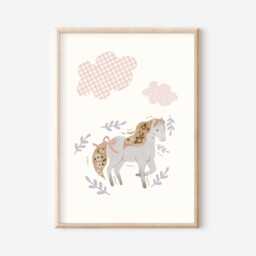 Set Of 3 Girls Pony & Horse Prints - Unframed - thumbnail 2