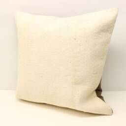 Handmade Kilim Pillow Cover 24x24, Rustic Home Design - thumbnail 3