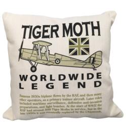 De Haviland Dh 82 Tiger Moth Raf Ww2 Training Bomber Biplane Aircraft Cushion Inner Included