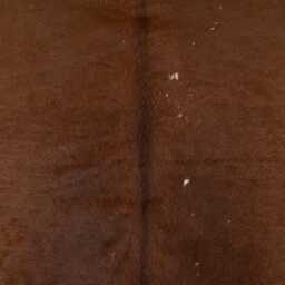 Extra Large Brown & White Cowhide Rug Hair-On Leather Area Rug - 61x64 Inches - thumbnail 4