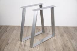 Trapezoid Desk Legs, Steel Bench Kitchen Table Coffee Dining Set Of 2