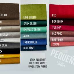 Seat Cushion Pad For Harry Bertoia Style Chair - Upholstery Velvet Fabric With Anti-Stain Treatment 1.5 - thumbnail 3
