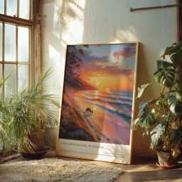 Sunset Kangaroo Island Art Print Australian Coastal Landscape - thumbnail 3