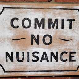 Commit No Nuisance Sign Old London Wall Funny Novelty Humour Joke Home Decor Living Room Plague Vintage Fashion Wood Painted - thumbnail 2