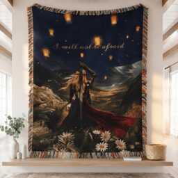 Custom Throne Of Glass Woven Blanket, Manon Blackbeak Fantasy Bookish Blanket - thumbnail 1