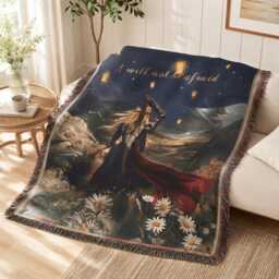 Custom Throne Of Glass Woven Blanket, Manon Blackbeak Fantasy Bookish Blanket - thumbnail 2