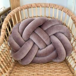 Soft Cotton Knot Cushion, Scandinavian Minimalist Design Reversible Pillow 2In1 - thumbnail 2