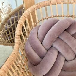 Soft Cotton Knot Cushion, Scandinavian Minimalist Design Reversible Pillow 2In1 - thumbnail 3