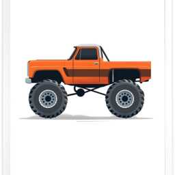 Monster Truck Wall Art Fun Kids Room Decor - thumbnail 3