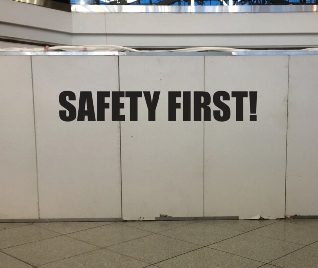 Safety First Wall Decal Sticker. Job Site Safety Construction Site Sign. Retail Or Commercial 218 - image 1