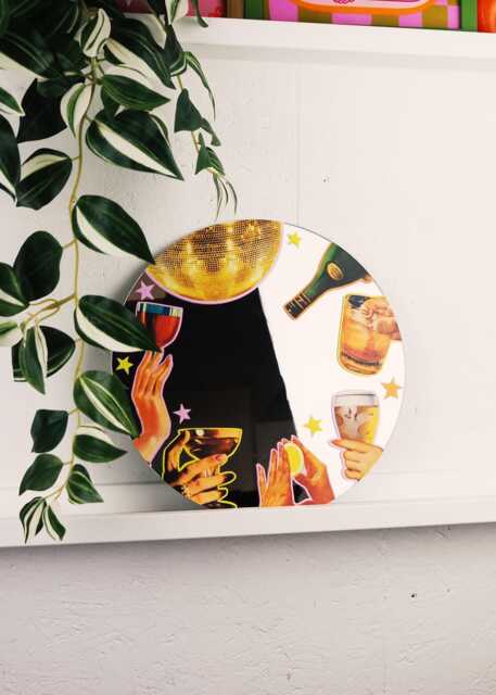 Cheers To Me - Circle Mirror 30cm - image 1