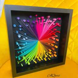 Yin Yang Quilled Paper Wall Art, Yoga Studio Decor - thumbnail 4