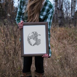 World Map Art Print Wanderlust Travel Decor - thumbnail 2