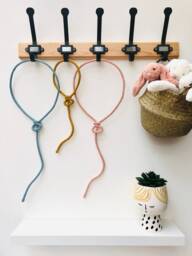 Knitted Balloons Wire Words Art Balloon Wall Decor Playroom Scandi Accessories Balloon Nursery - thumbnail 1