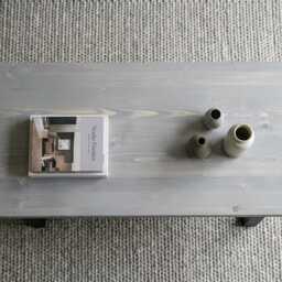 Living Room Coffee Table in Silk Grey - Scandi-style Solid Wood, Custom 80-180cm, UK Made To Order, Free Delivery - thumbnail 3