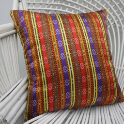 Throw Pillow, Body Pillow Cover, 16x16 Indoor Both Sided Striped Cushion, Oriental 15 - thumbnail 3