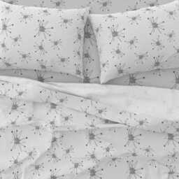 Mid Century Sheets - Sputnik Bees Knees By Shellyturnerdesigns Atomic Vintage Futuristic Cotton Sateen Sheet Set Bedding Spoonflower - thumbnail 3