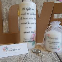Personalised Wedding Candle Gift - Bridesmaid Maid Of Honour Mother The Bride Custom Favour Keepsake/Thank You Will Be C - thumbnail 3