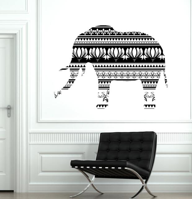 Wall Vinyl Elephant Animal Africa Ornament Mural Decal Sticker 1739Dz - image 1
