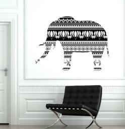 Wall Vinyl Elephant Animal Africa Ornament Mural Decal Sticker 1739Dz - thumbnail 1