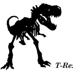 Dinosaur - Wall Decal Tyrannosaurus Rex - Aka T-Rex Skeleton Jurassic Park Style - thumbnail 2