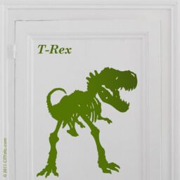 Dinosaur - Wall Decal Tyrannosaurus Rex - Aka T-Rex Skeleton Jurassic Park Style - thumbnail 1