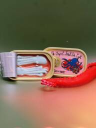 Pulpo in Tomato Sauce, The Og Tinned Fish Candle, Tin Seafood Unique Gift - thumbnail 1