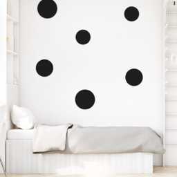 Giant Polka Dot Wall Decals Rainbow Nursery Decor, Colour Block Stickers - Pack Of 6 - thumbnail 3