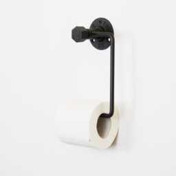 Toilet Roll Holder, Sand Textured Black Wall Mounted Design For Modern Bathrooms, Perfect Gift Home Decor Enthusiasts - thumbnail 3
