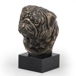 Pug Mops, Dog Marble Statue, Limited Edition, Artdog. Made Of Cold Cast Bronze. Solid, Perfect Gift. Limited Edition - thumbnail 2