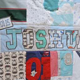 Keepsake Quilt From Baby Clothes Cot Size, Baby Clothes Quilt, Memory First Birthday Gift, Patchwork Blanket - thumbnail 2